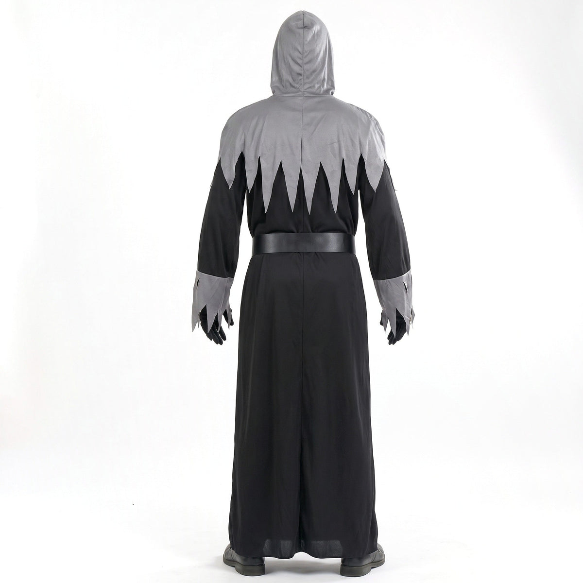 Sensenmann Kostüm | Kapuzengewand | Maske | Totenkopf Gürtel-Chaps Herrenmode