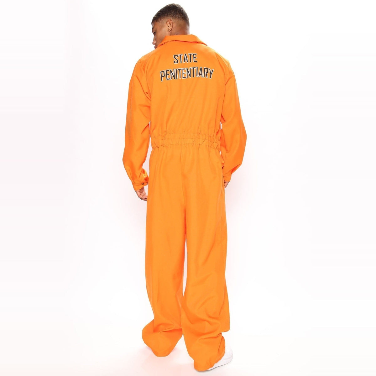 Sträflingskostüm Herren | Orange Overall | Gefangener | Halloween