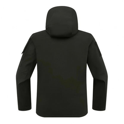 Taktische Jacke Herren | Softshell | Fleecefutter | Kapuze