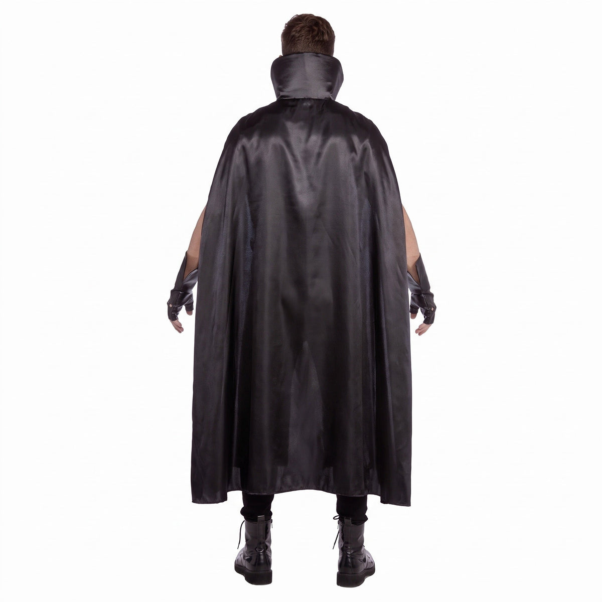 Gothic Kostüm Herren | Pentagramm Tunika | Stehkragen Umhang | Gürtel