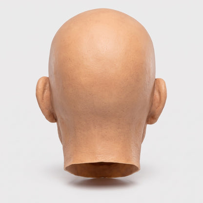 Alter Mann Maske | Glatze | Schnurrbart | Latex Vollkopfmaske