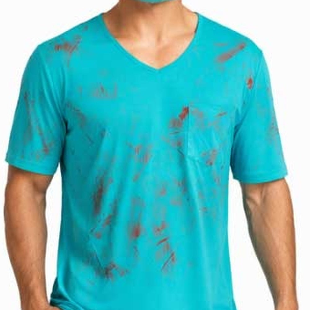Zombie Arzt Kostüm | Blutiger Kasack | Hose | Haube | Mundschutz