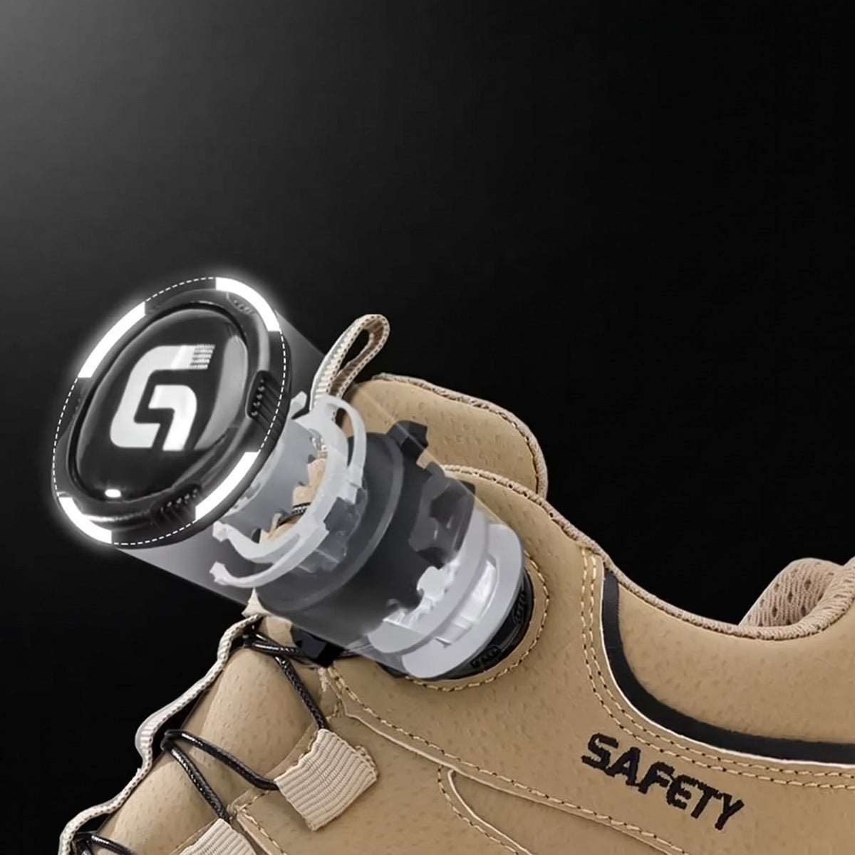 Arbeitsstiefel Herren | Stahlkappe | Drehverschluss | Knöchelhoch