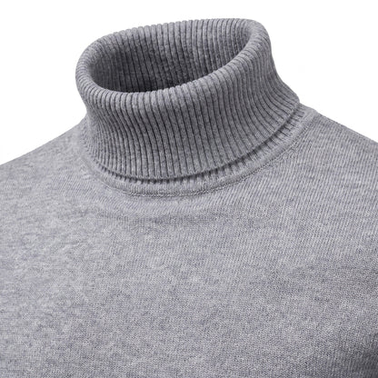 Slim Fit Rollkragenpullover Herren | Feinstrick | Rippkragen