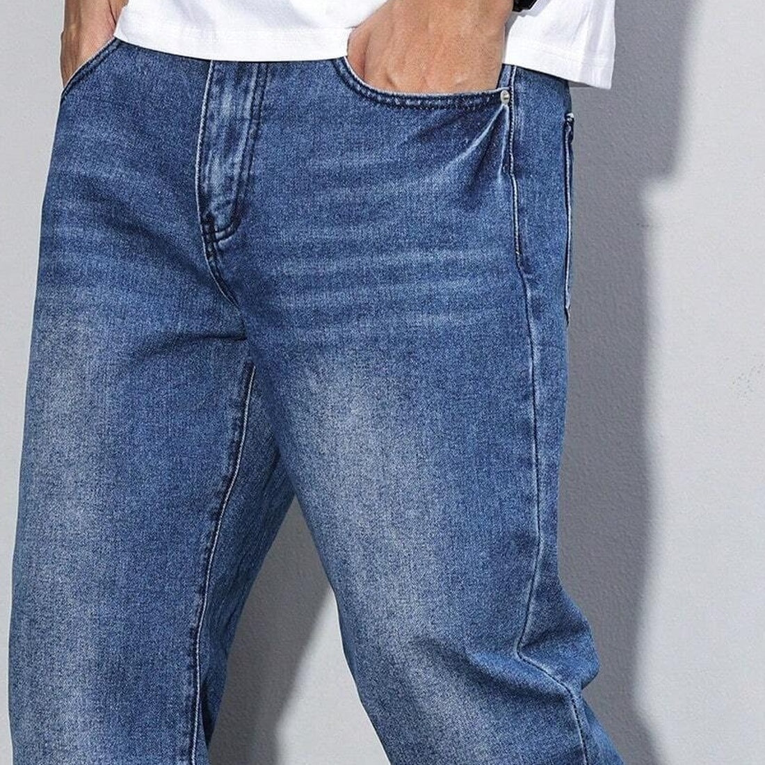 Baggy Jeans Herren | Weite Passform | Used Look-Chaps Herrenmode