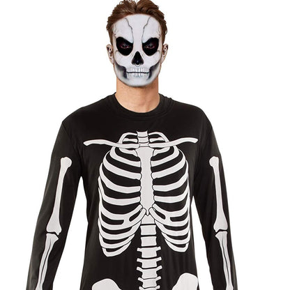 Skelett Overall Herren | Knochen Print | Halloween-Chaps Herrenmode