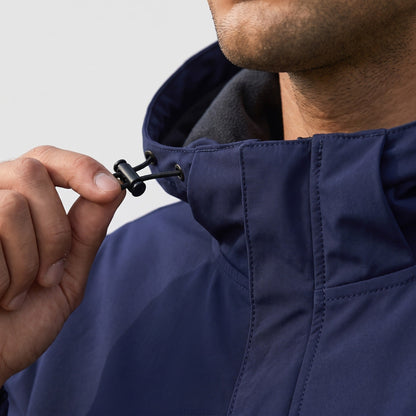 Kurze Regenjacke Herren | Kapuze | Wasserdicht | Brusttasche