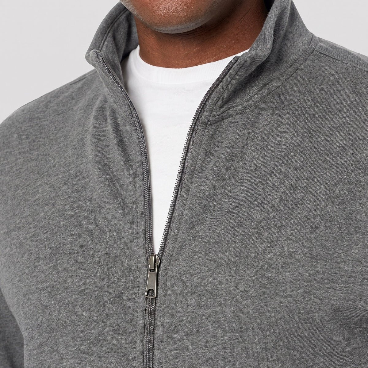 Zip-Jacke mit Stehkragen Herren | Durchgehender Reißverschluss | Seitentaschen | Leicht