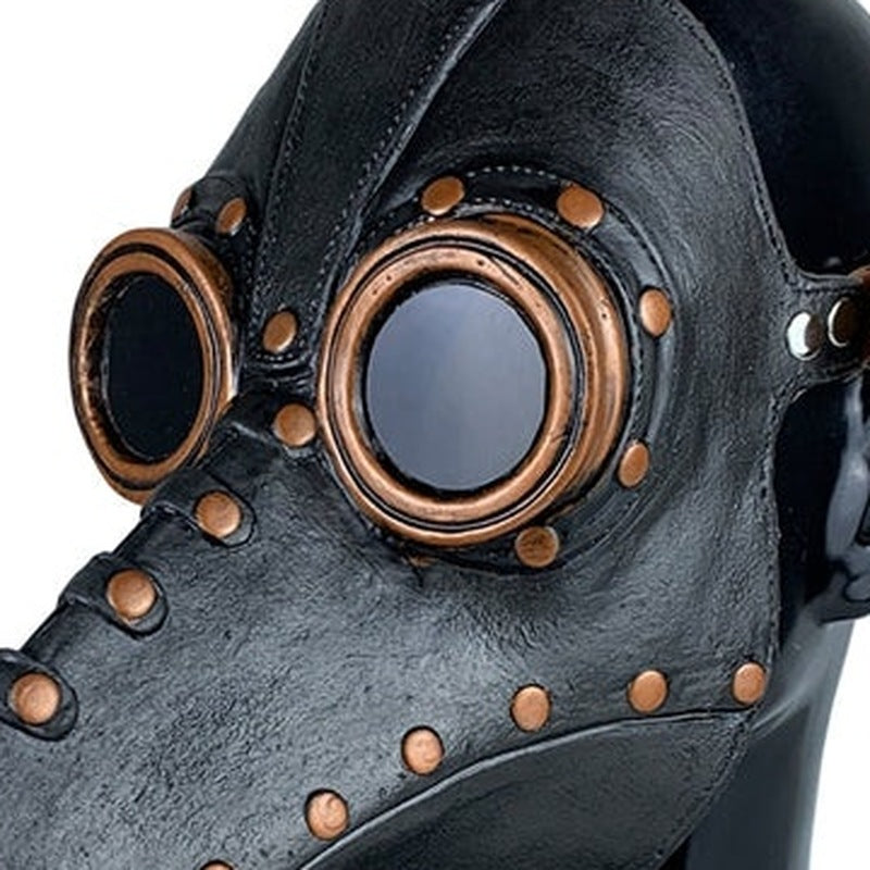 Pestarzt Schnabelmaske | Nieten | Brillenaugen | Schnallenriemen