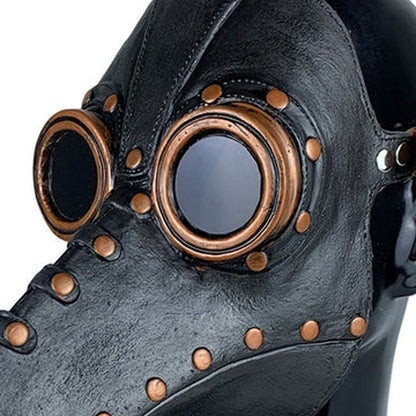Pestarzt Schnabelmaske | Nieten | Brillenaugen | Schnallenriemen