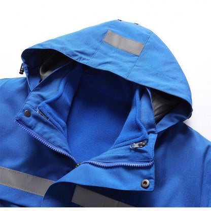 3-in-1 Jacke Herren | Reflektierend | Abnehmbares Fleecefutter | Kapuze