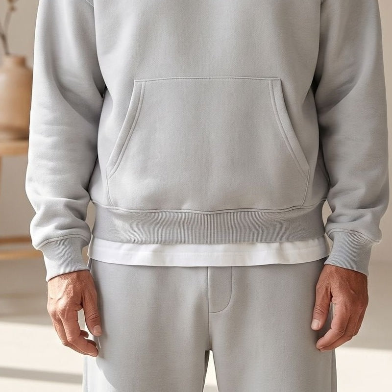 Jogginganzug Herren mit Kängurutasche | Hoodie | Gerade Jogginghose-Chaps Herrenmode