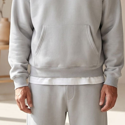 Jogginganzug Herren mit Kängurutasche | Hoodie | Gerade Jogginghose-Chaps Herrenmode