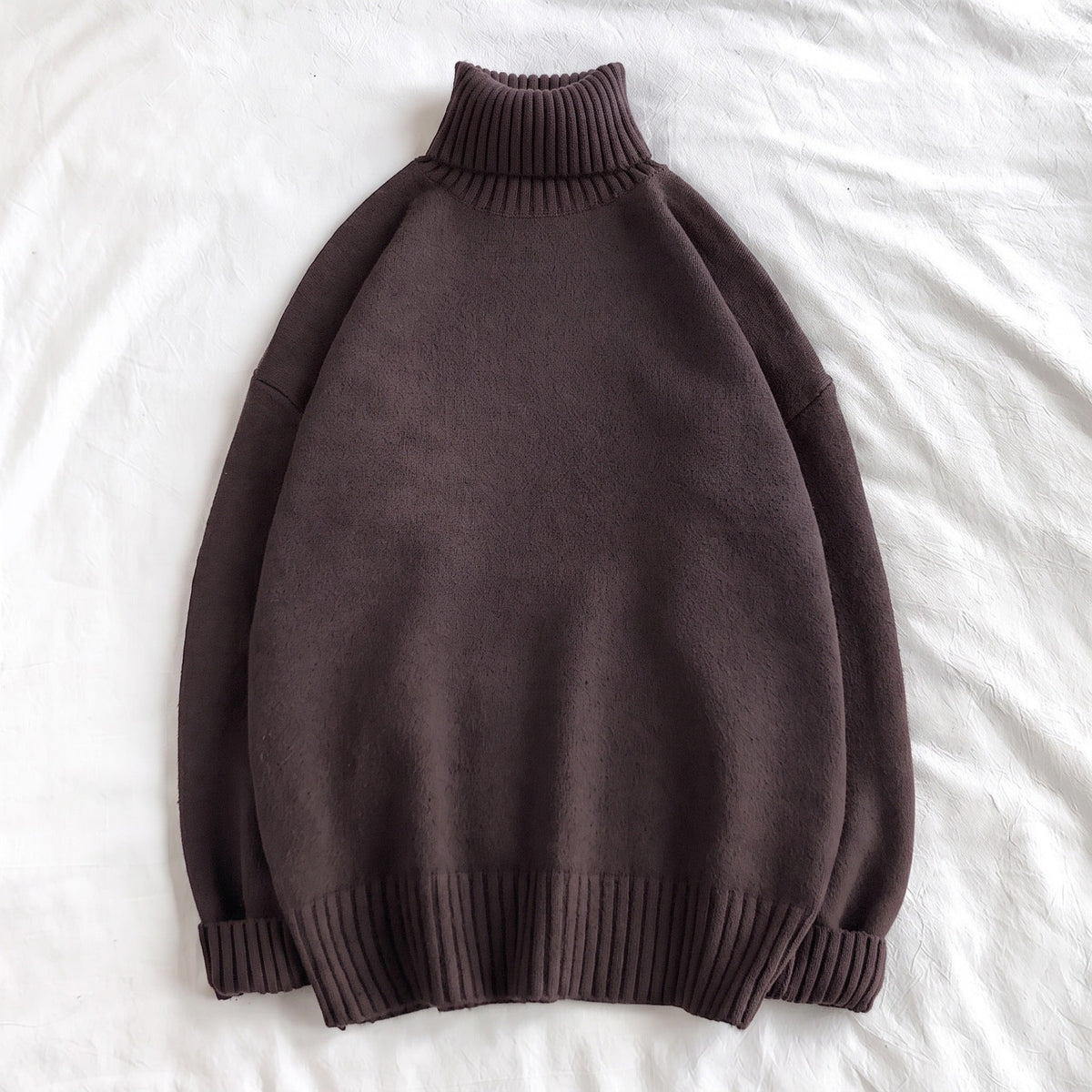 Oversized Rollkragenpullover Herren | Strick | Überschnittene Schultern