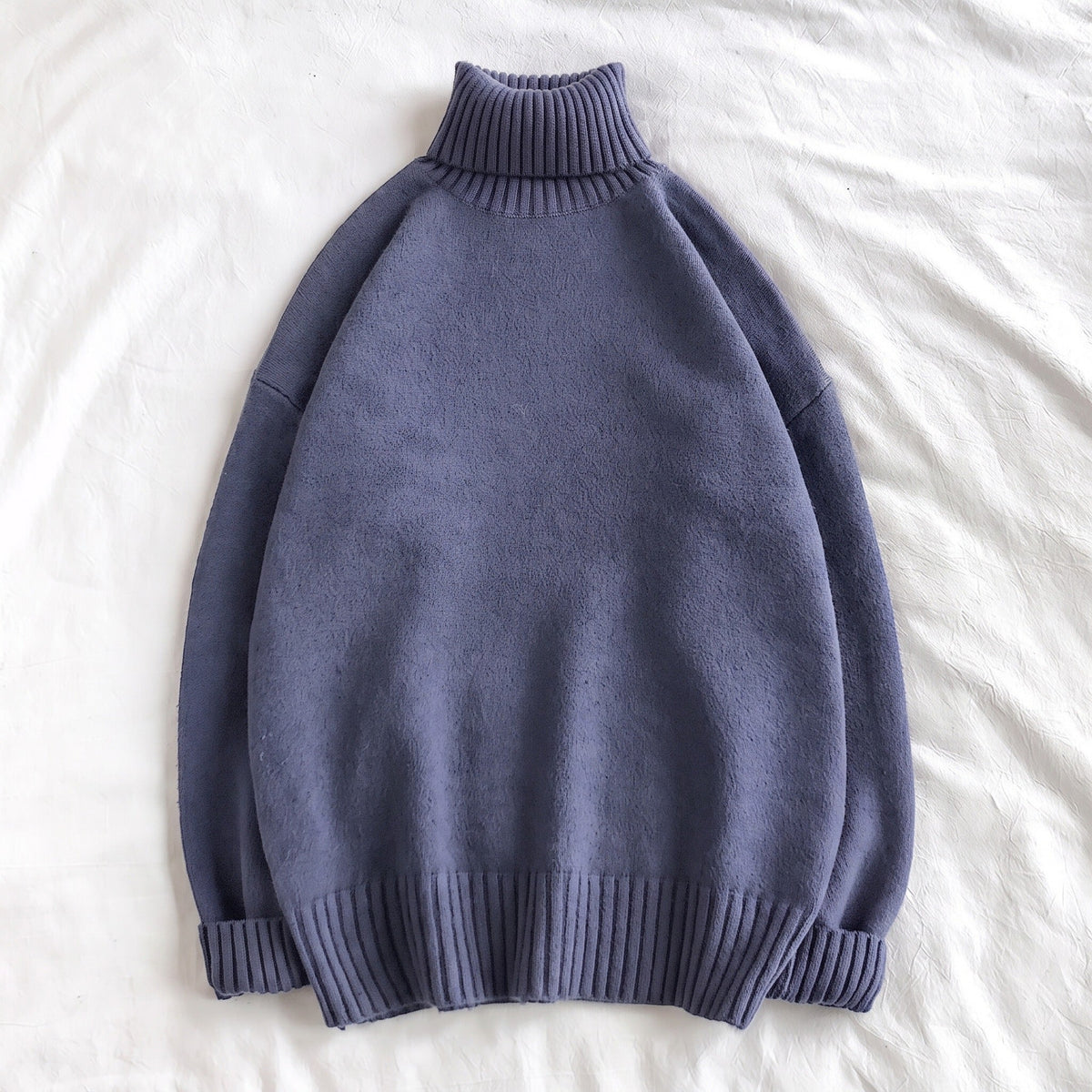 Oversized Rollkragenpullover Herren | Strick | Überschnittene Schultern