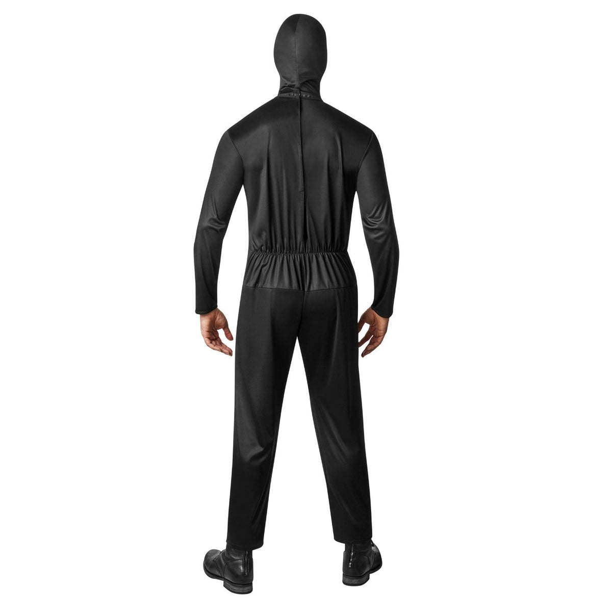 Skelett Kostüm Erwachsene | Overall | Totenkopf Haube | Knochen Print-Chaps Herrenmode