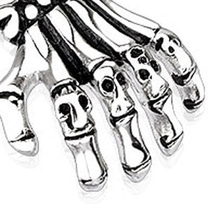 Skelett Hand Anhänger | Totenkopf | Edelstahl | Ohne Kette-Chaps Herrenmode