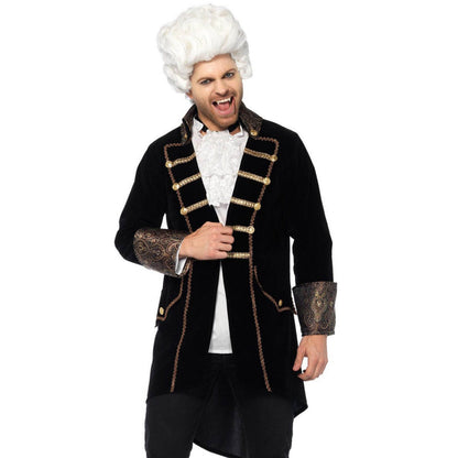 Vampir Samtjacke | Brokat Manschetten | Spitzenkragen