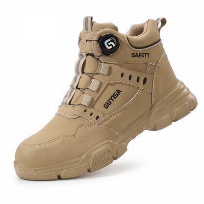 Arbeitsstiefel Herren | Stahlkappe | Drehverschluss | Knöchelhoch