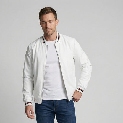 Blouson Herren | Stehkragen | Gestreifte Bündchen | Wasserabweisend