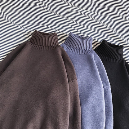 Oversized Rollkragenpullover Herren | Strick | Überschnittene Schultern