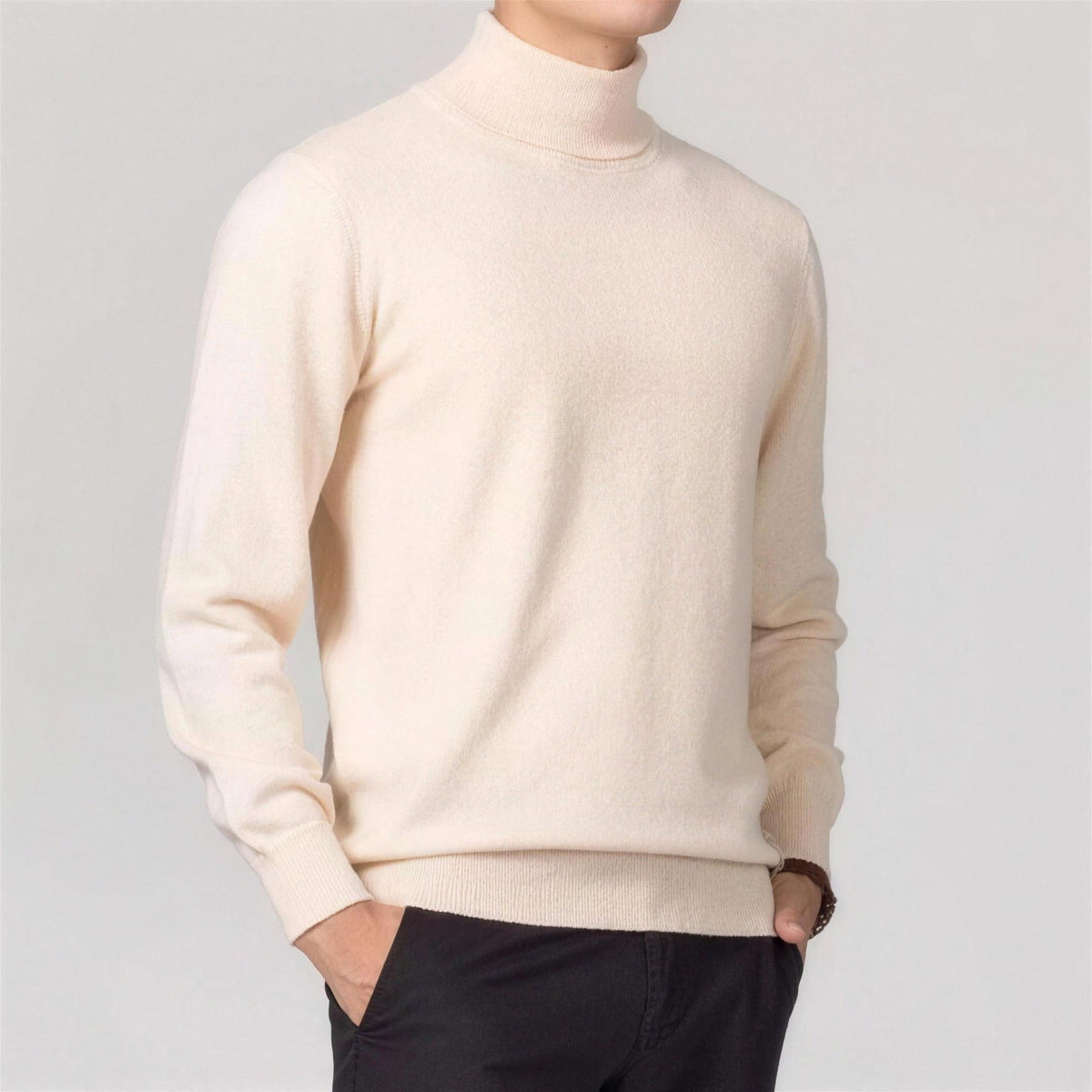 Feinstrick Rollkragenpullover Herren | Regular Fit | Zeitlos
