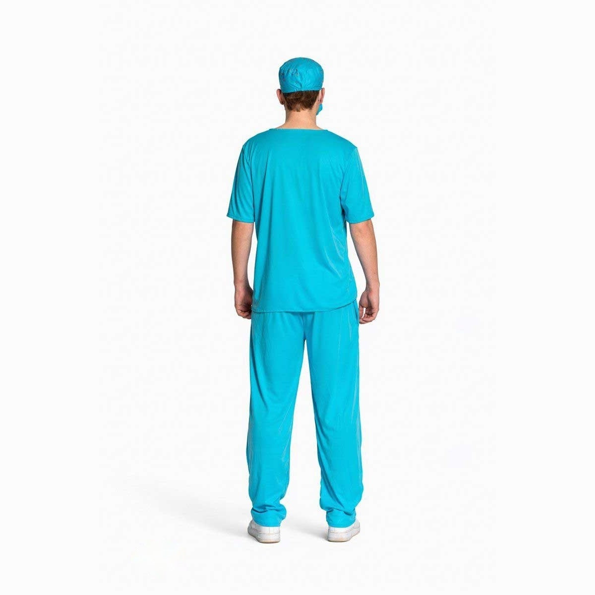 Zombie Arzt Kostüm | Blutiger Kasack | Hose | Haube | Mundschutz