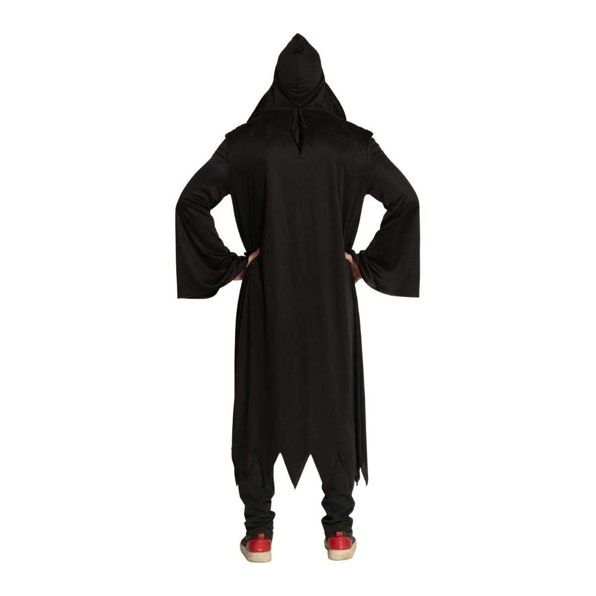 Sensenmann Robe | Kapuze | Gesichtsschleier | Schwarz