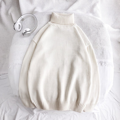 Oversized Rollkragenpullover Herren | Strick | Überschnittene Schultern
