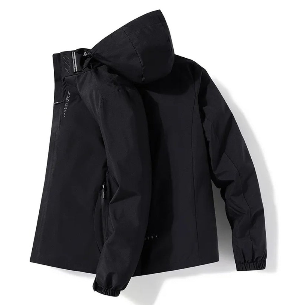 Wasserdichte Outdoorjacke Herren | Kapuze | Winddicht | Leicht