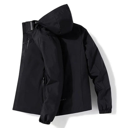 Wasserdichte Outdoorjacke Herren | Kapuze | Winddicht | Leicht
