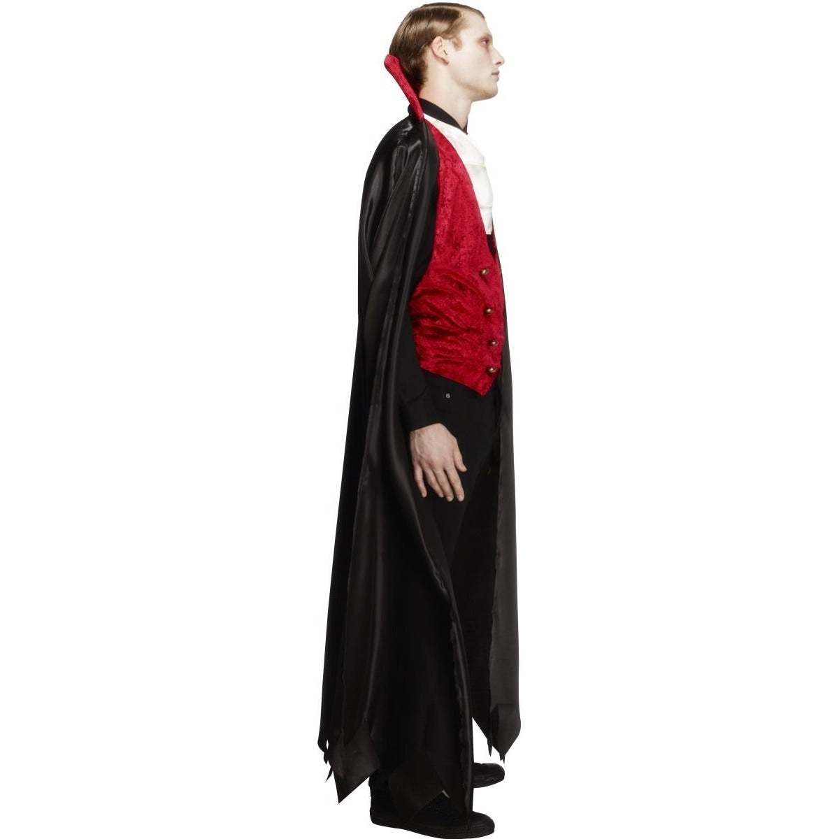 Graf Dracula Kostüm | Umhang | Samtweste | Plastron-Chaps Herrenmode