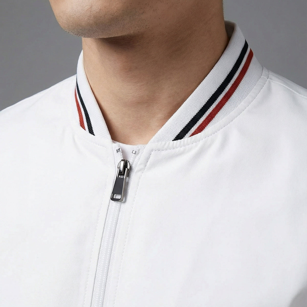 Blouson Herren | Stehkragen | Gestreifte Bündchen | Wasserabweisend