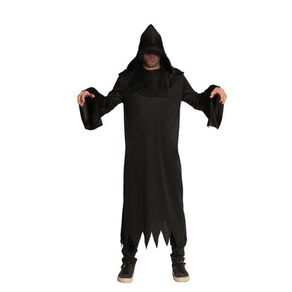 Sensenmann Robe | Kapuze | Gesichtsschleier | Schwarz