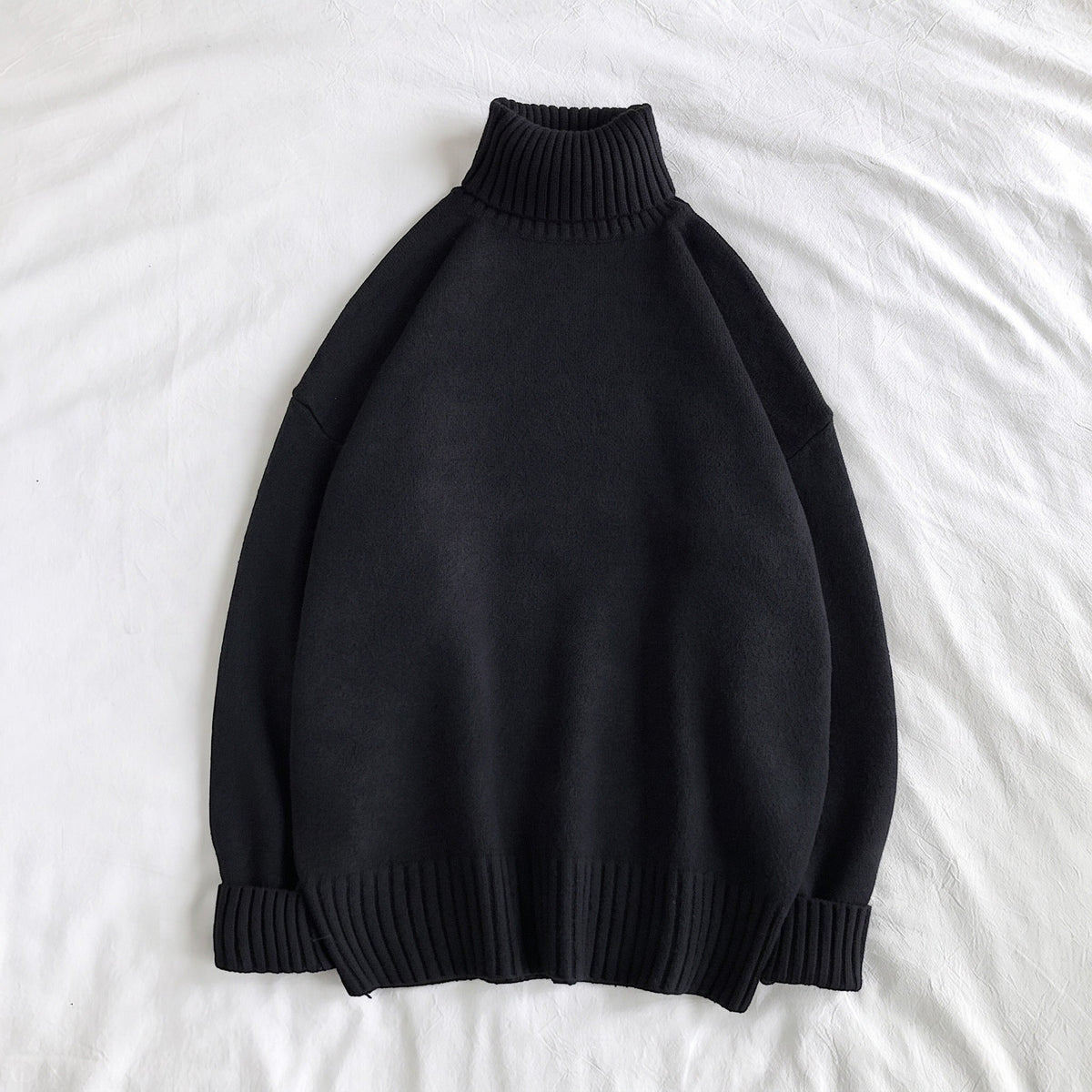 Oversized Rollkragenpullover Herren | Strick | Überschnittene Schultern