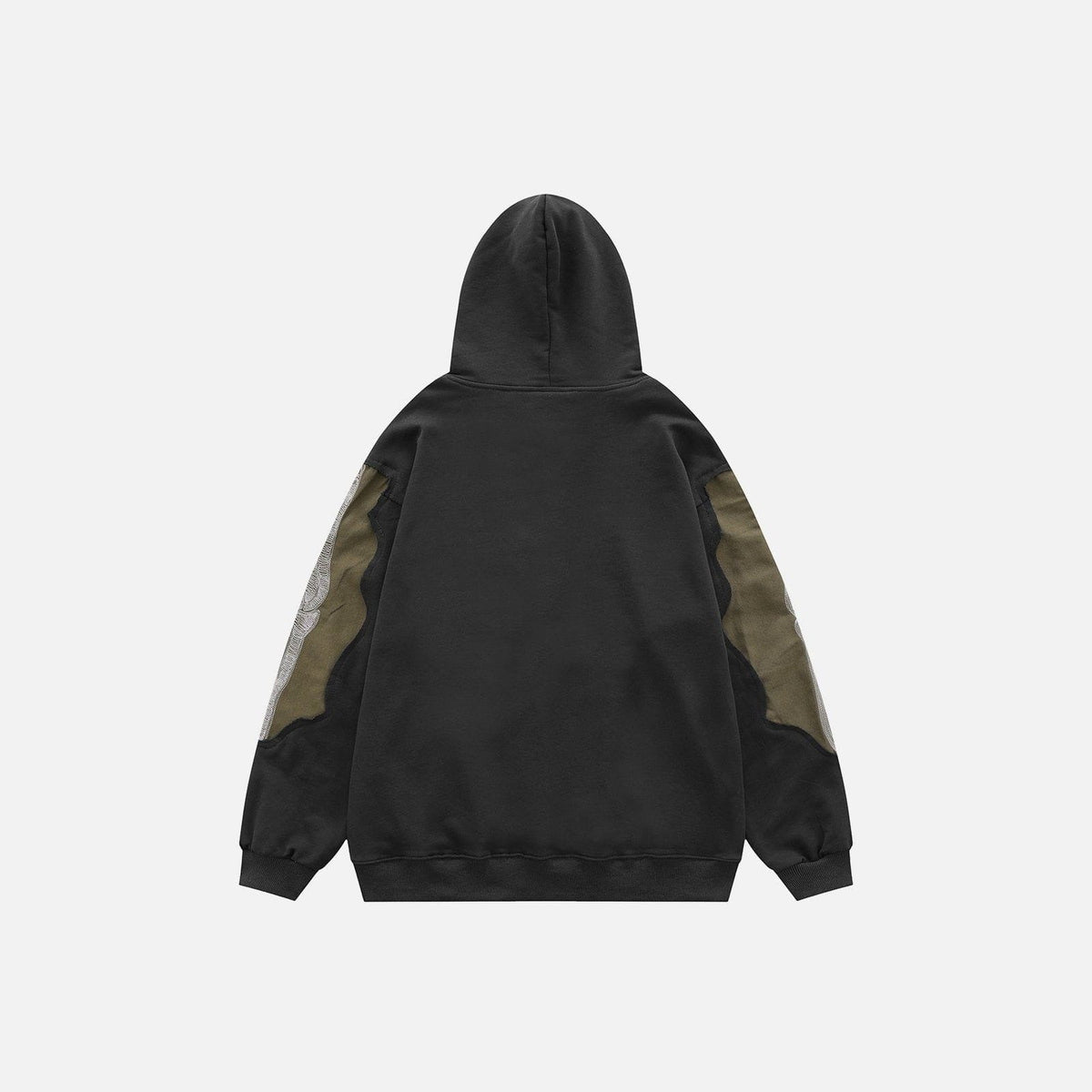 Patchwork Skelett Hoodie Herren | Bestickte Knochen | Oversized | 2 Farben-Chaps Herrenmode