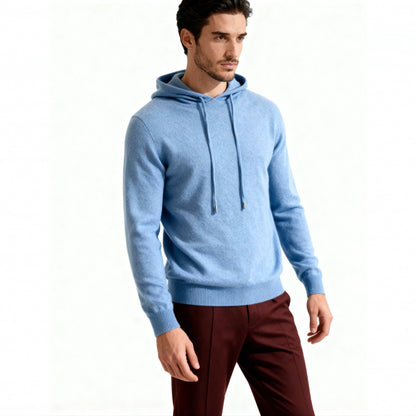 Feinstrick Hoodie Herren | Kordelzug | Langarm | Smart Casual