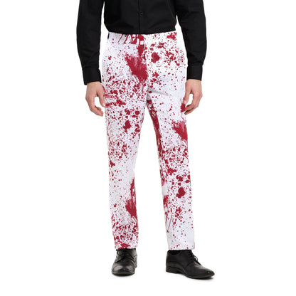 Blutiger Anzug Herren | Weiß | Blutspritzer | Sakko, Hose, Krawatte