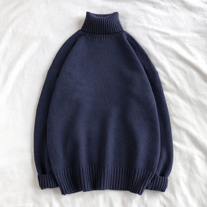 Oversized Rollkragenpullover Herren | Strick | Überschnittene Schultern