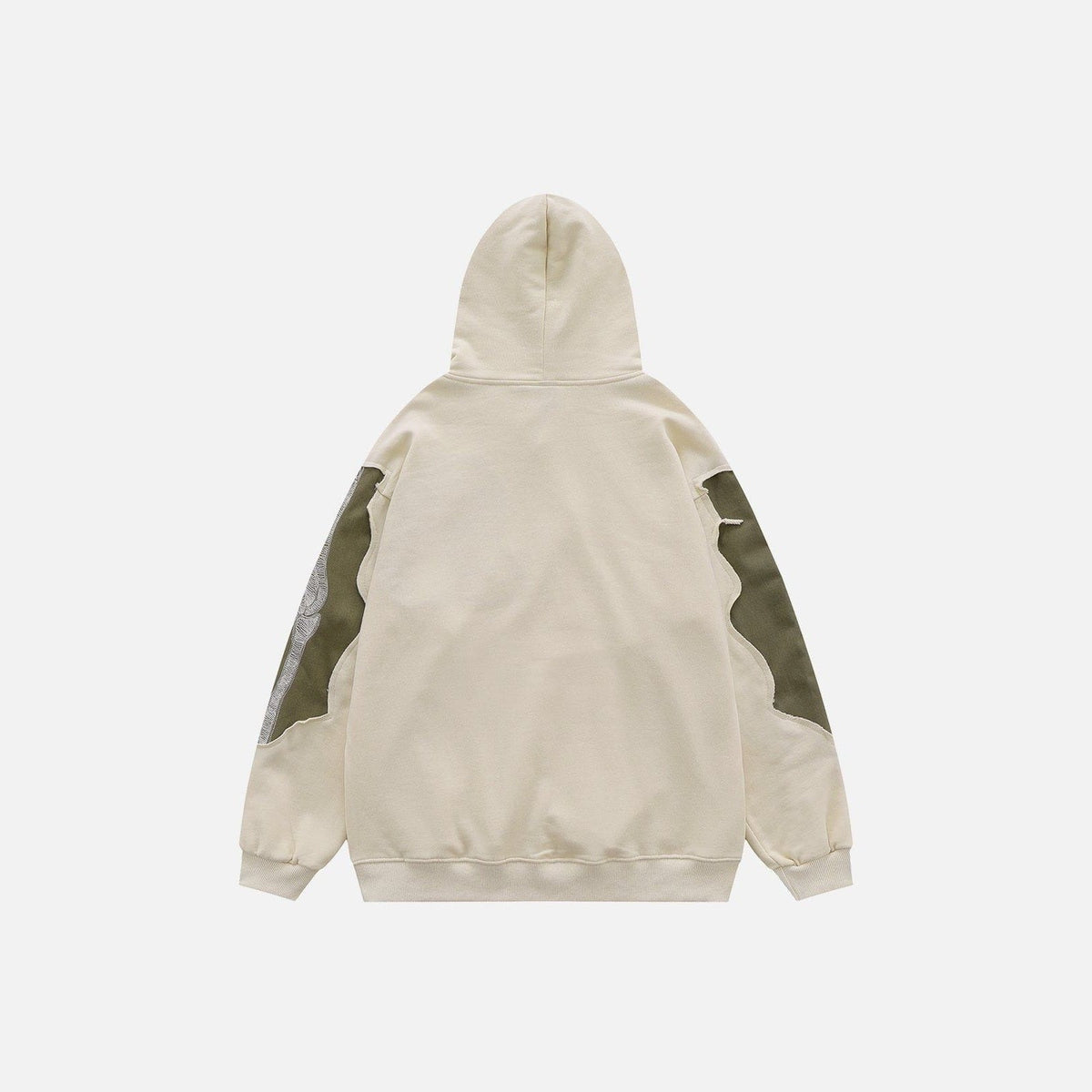 Patchwork Skelett Hoodie Herren | Bestickte Knochen | Oversized | 2 Farben-Chaps Herrenmode