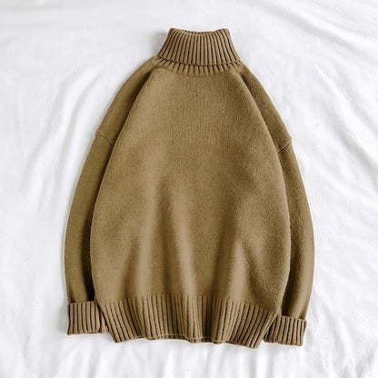 Oversized Rollkragenpullover Herren | Strick | Überschnittene Schultern