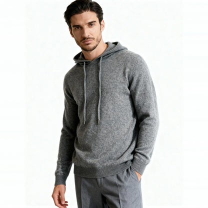 Feinstrick Hoodie Herren | Kordelzug | Langarm | Smart Casual