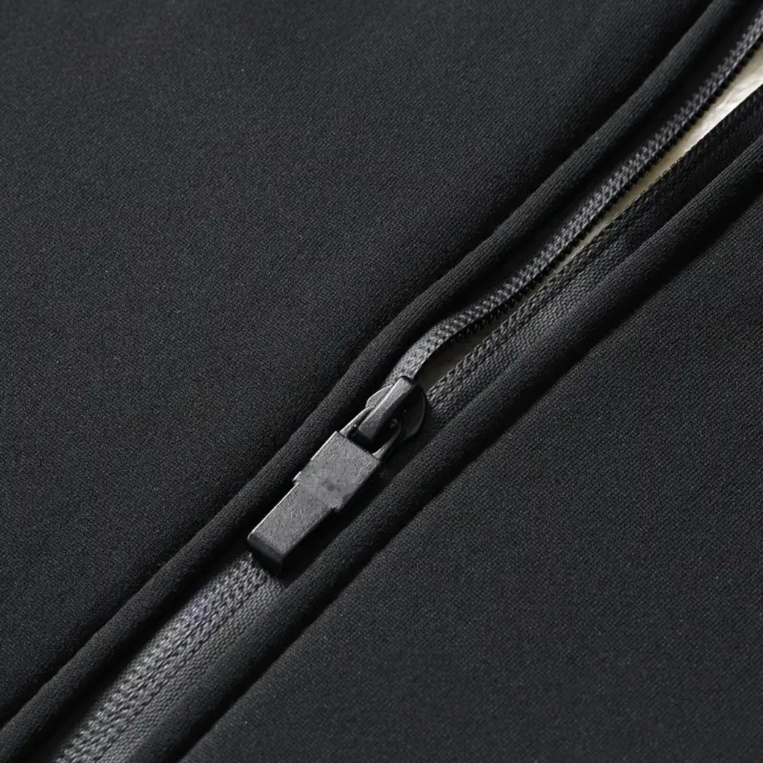 Trainingsanzug Herren mit Fleecefutter | Kapuzenjacke | Reißverschluss-Chaps Herrenmode