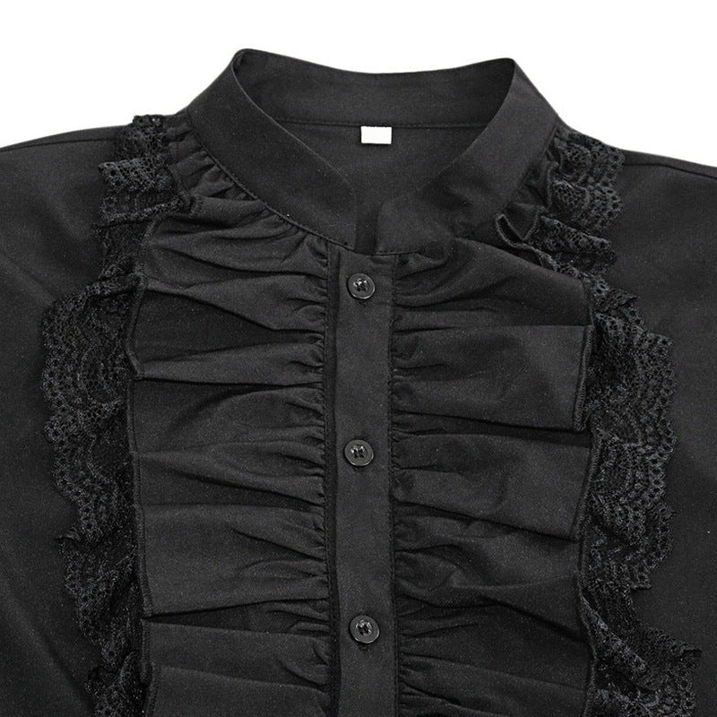 Rüschenhemd Herren | Vampir | Pirat | Jabot | Viktorianisch | 11 Stile-Chaps Herrenmode