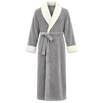 Korallenfleece Bademantel Herren | Schalkragen | 3 Farben