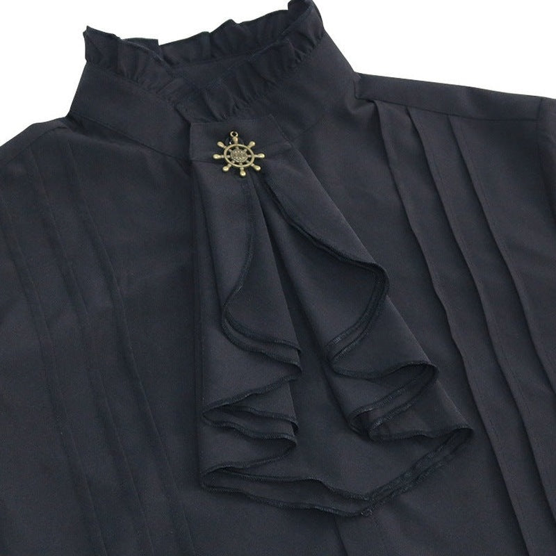 Rüschenhemd Herren | Vampir | Pirat | Jabot | Viktorianisch | 11 Stile-Chaps Herrenmode