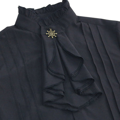 Rüschenhemd Herren | Vampir | Pirat | Jabot | Viktorianisch | 11 Stile-Chaps Herrenmode