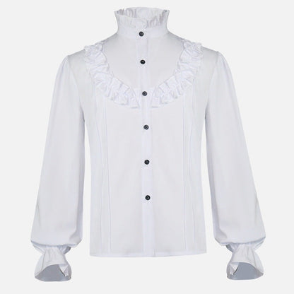 Rüschenhemd Herren | Vampir | Pirat | Jabot | Viktorianisch | 11 Stile-Chaps Herrenmode