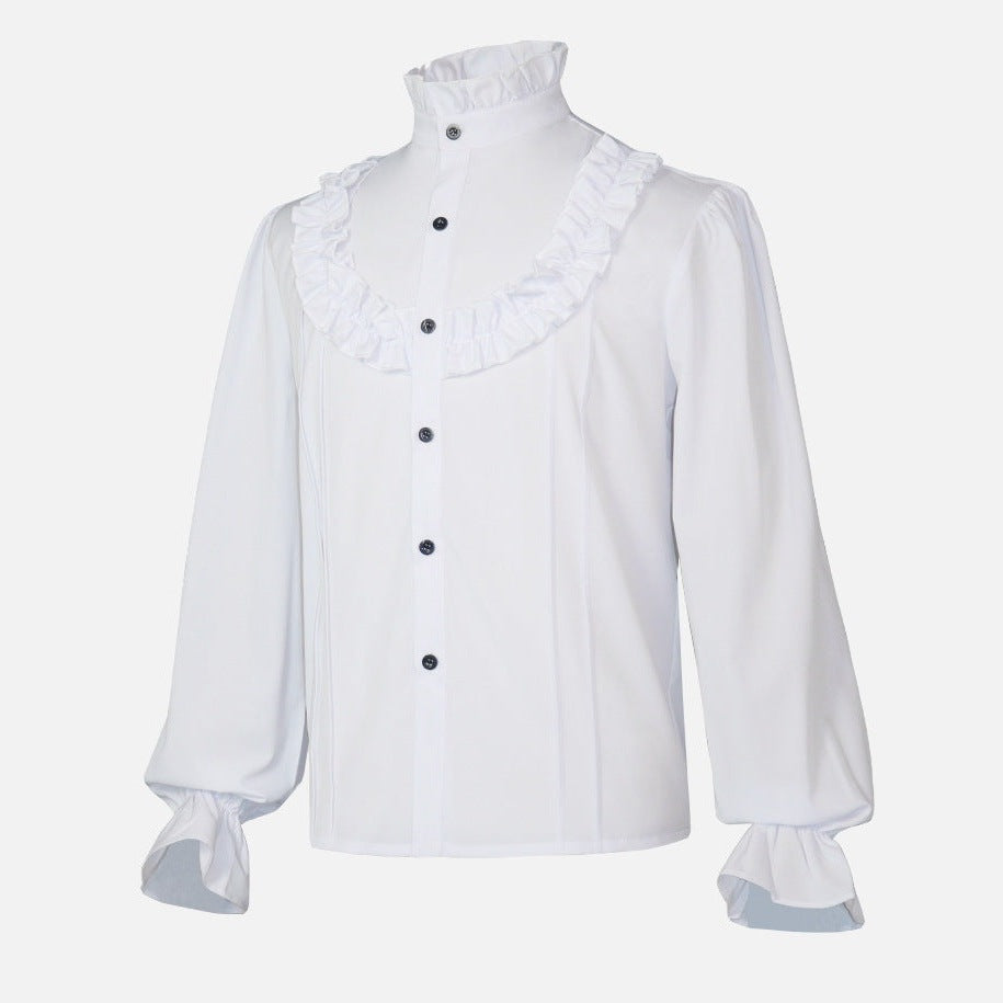 Rüschenhemd Herren | Vampir | Pirat | Jabot | Viktorianisch | 11 Stile-Chaps Herrenmode
