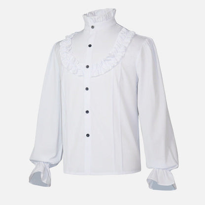 Rüschenhemd Herren | Vampir | Pirat | Jabot | Viktorianisch | 11 Stile-Chaps Herrenmode